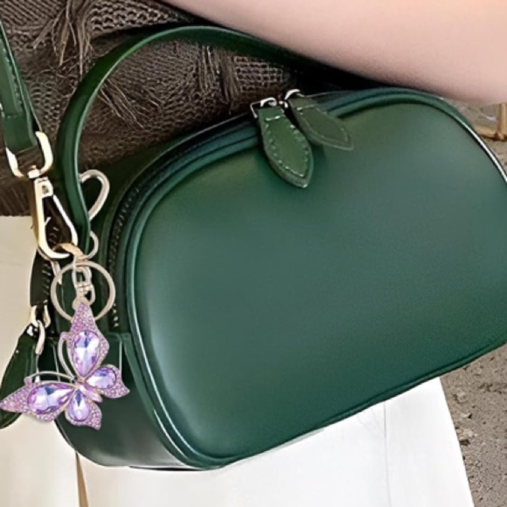 crystal butterfly purse/bag charm Keychain nwt - Picture 5 of 9